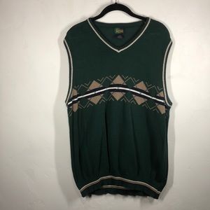 Fairway Sport green sweater vest size large